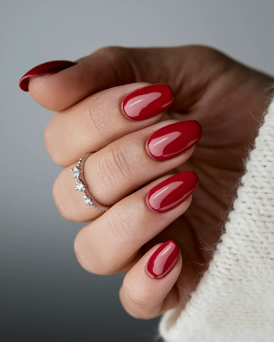 oval nail inspo summer</p> <h2>Glossy Cherry Oval</h2> <p>