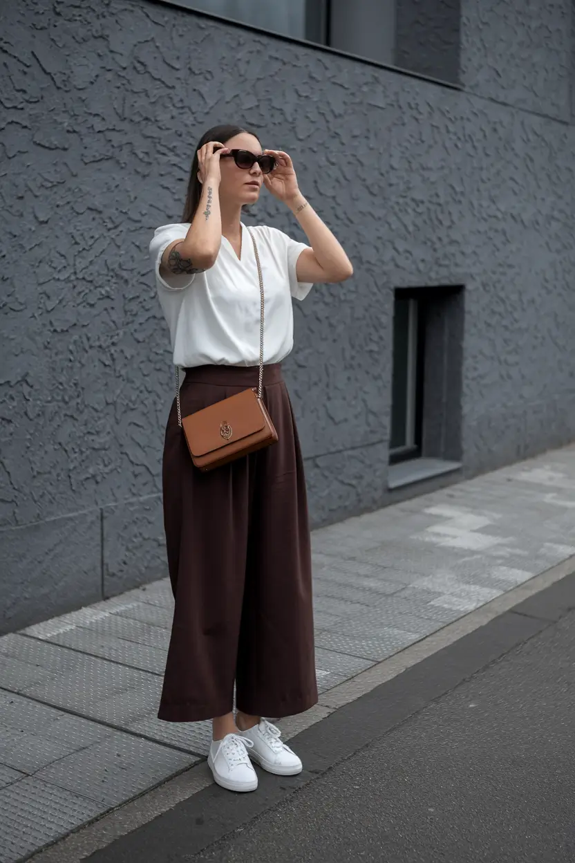 end of summer outfits work casual Polished Neutrals for Effortless Office Chic