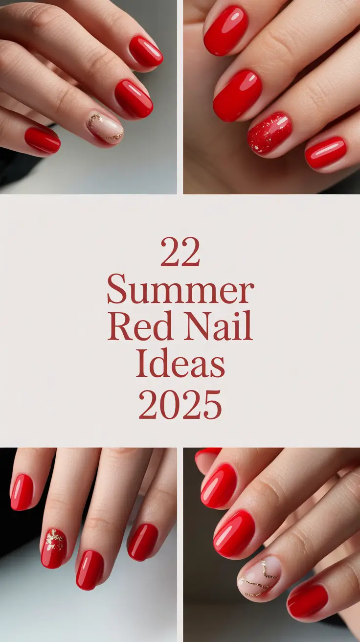 Summer Red Nail Ideas 2025 That Will Set Your Manicure on Fire