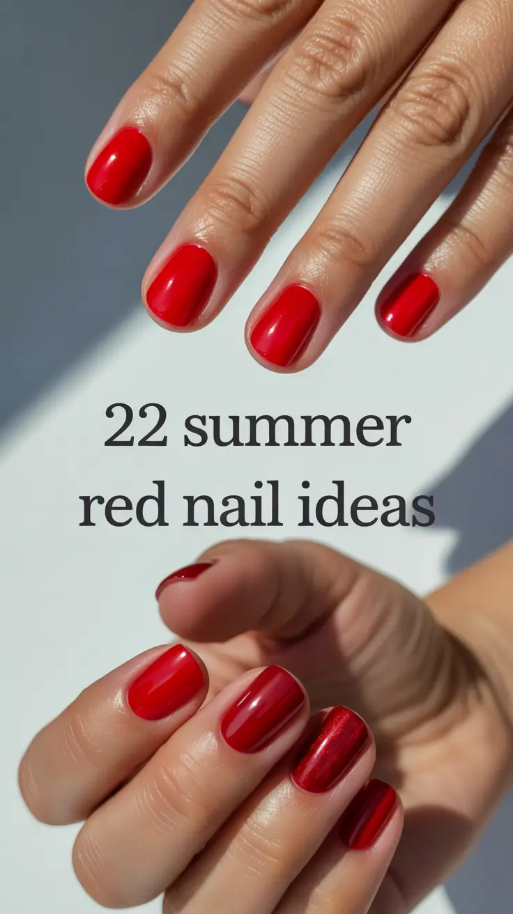 Summer Red Nail Ideas 2025 That Will Set Your Manicure on Fire