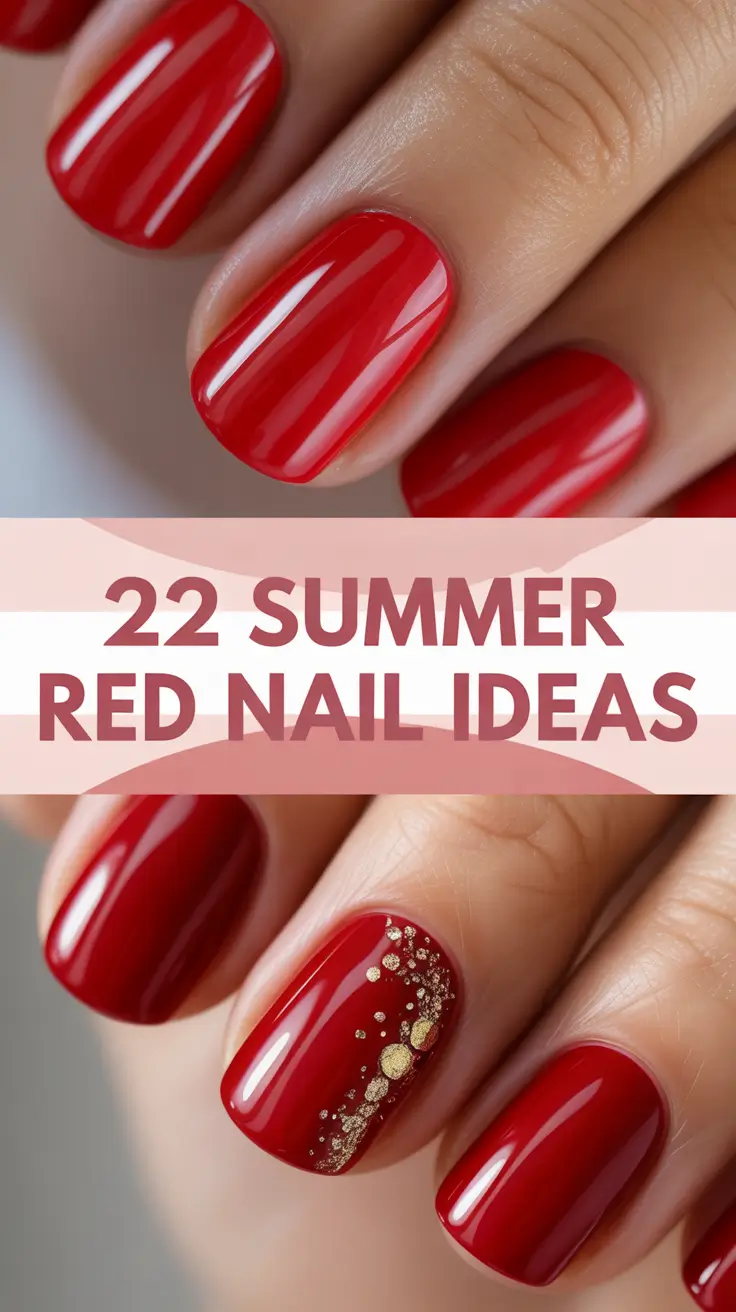 Summer Red Nail Ideas 2025 That Will Set Your Manicure on Fire