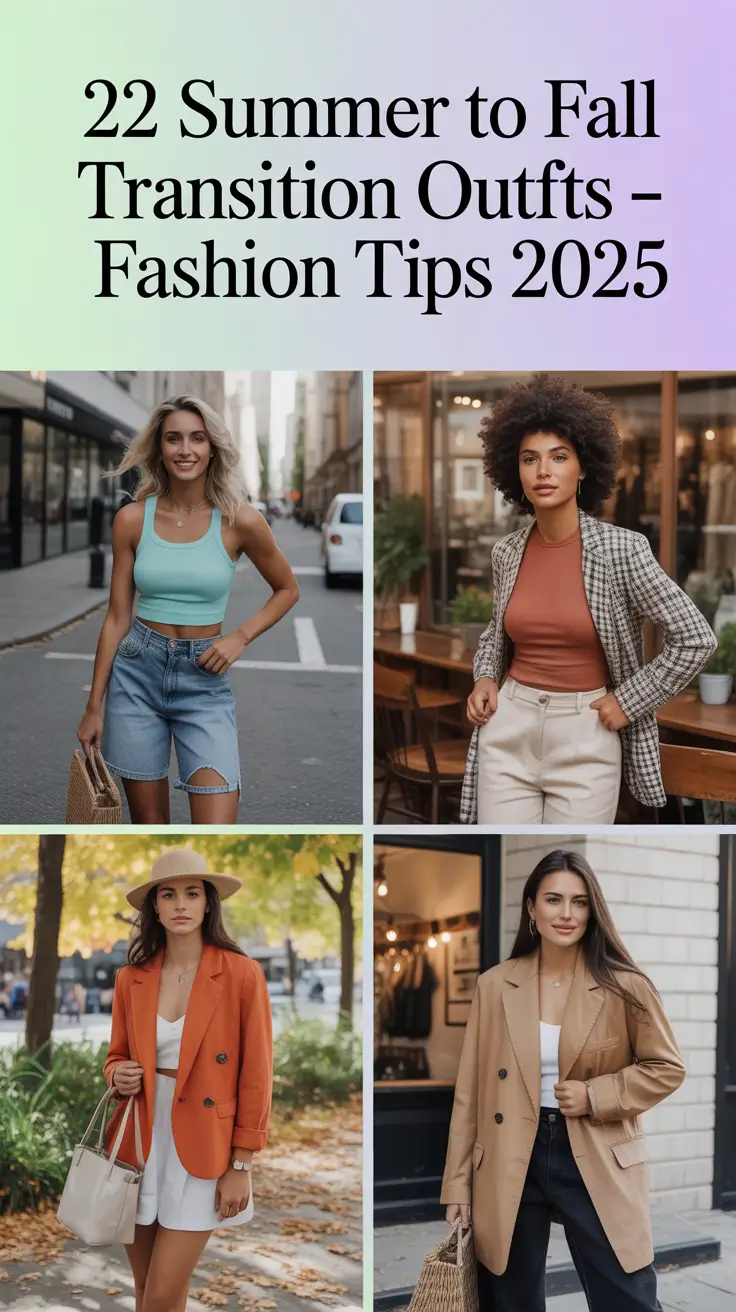 Summer to Fall Transition Outfits – Fashion Tips 2025 That Are Actually Wearable