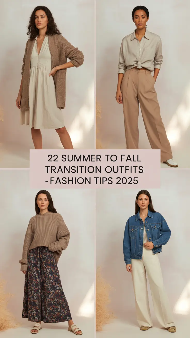 Summer to Fall Transition Outfits – Fashion Tips 2025 That Are Actually Wearable