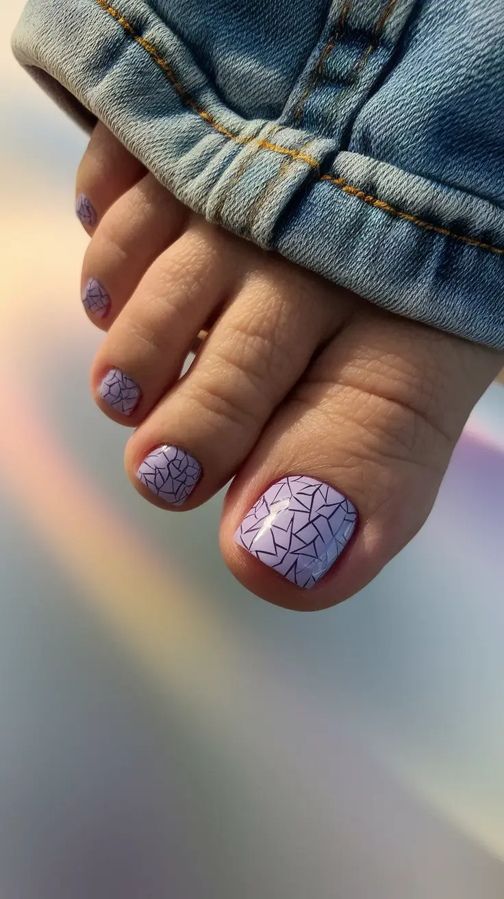 toe nails for august Lavender Fractals for the Soft-Edge Dreamer