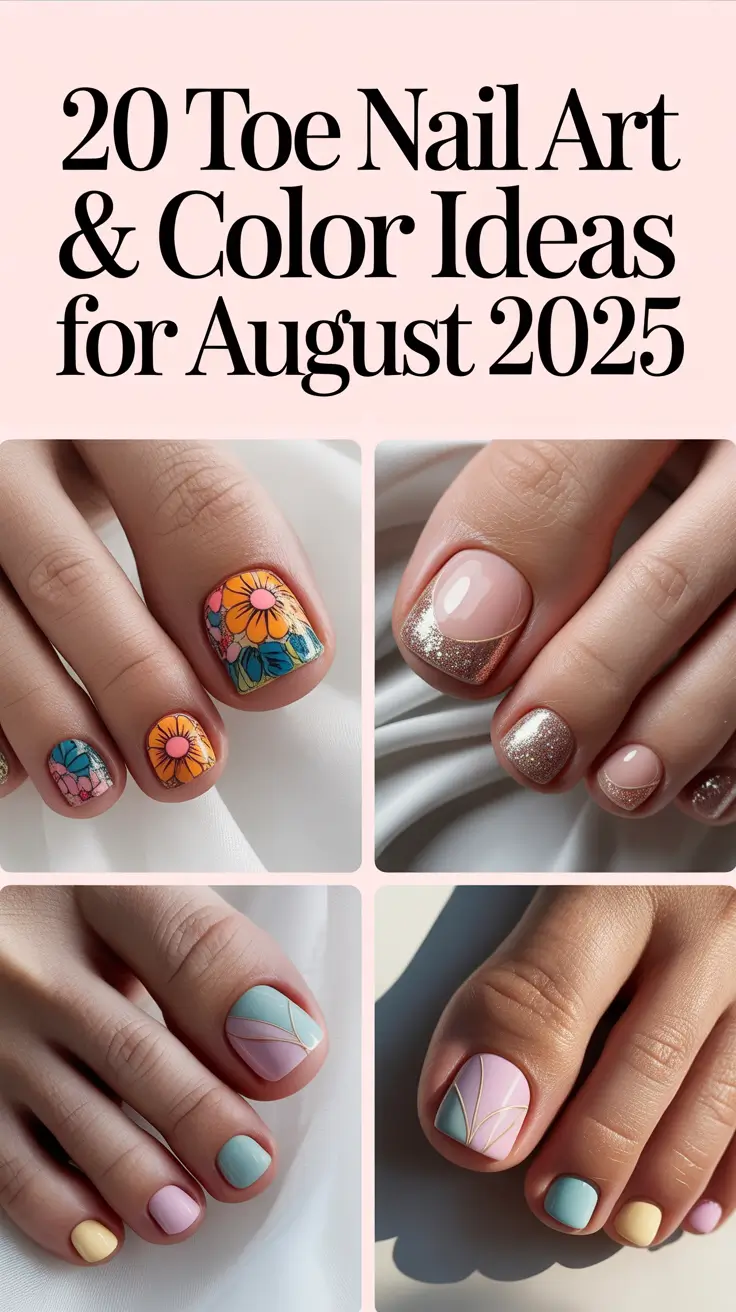 Toe Nail Art & Color Ideas for August 2025 That Are Trending Now