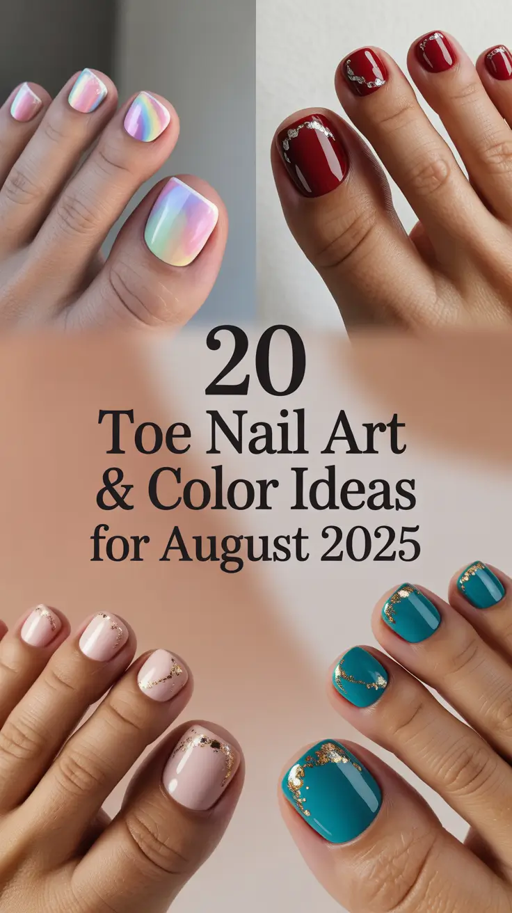 Toe Nail Art & Color Ideas for August 2025 That Are Trending Now