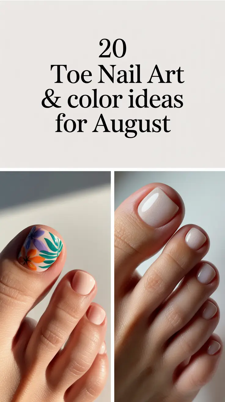 Toe Nail Art & Color Ideas for August 2025 That Are Trending Now