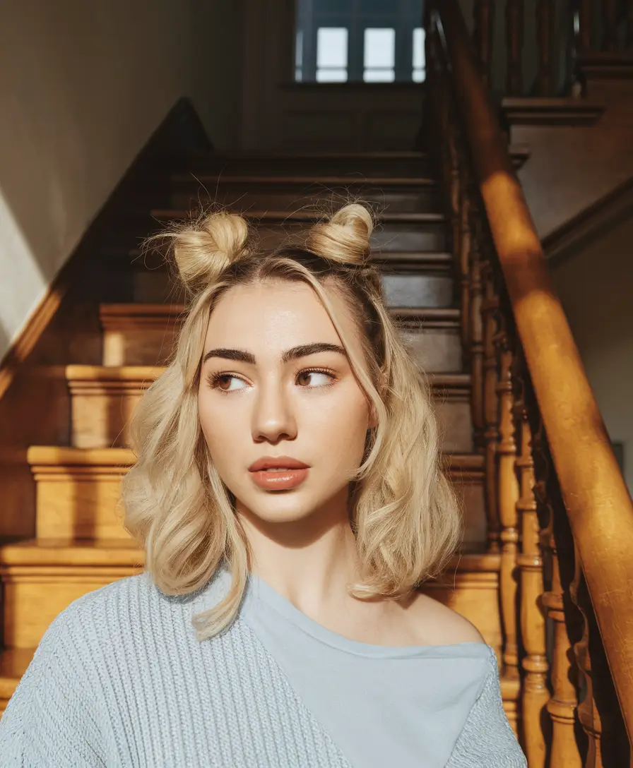 end of summer hairstyles short buns