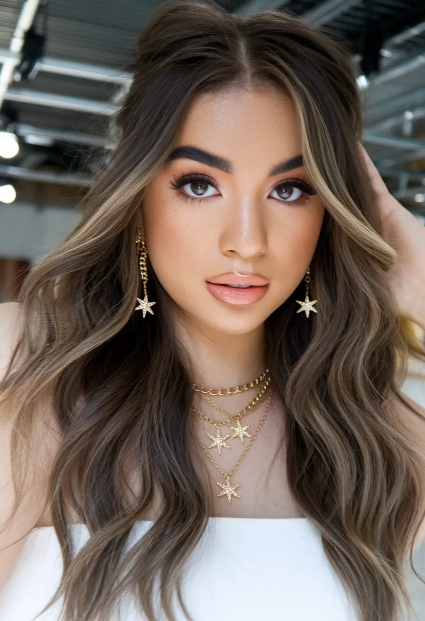 end of summer hairstyles long hair highlights