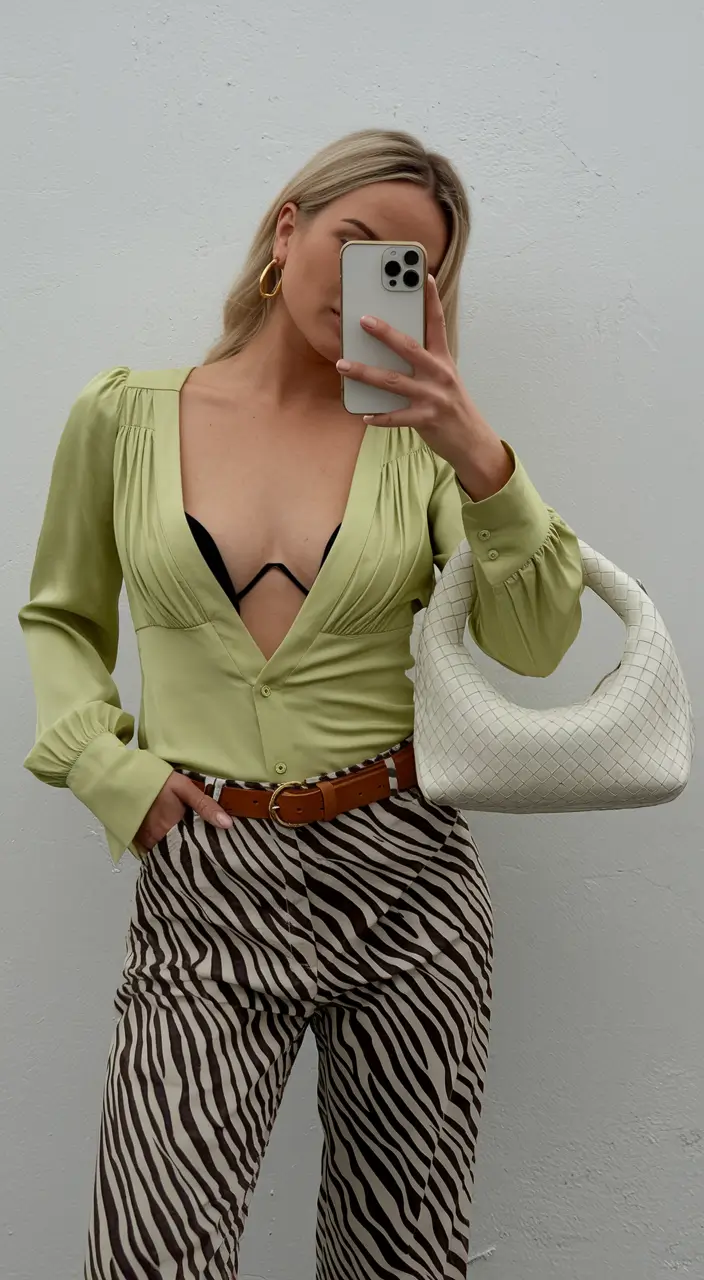 august outfits Zebra Stripes with a Citrus Twist