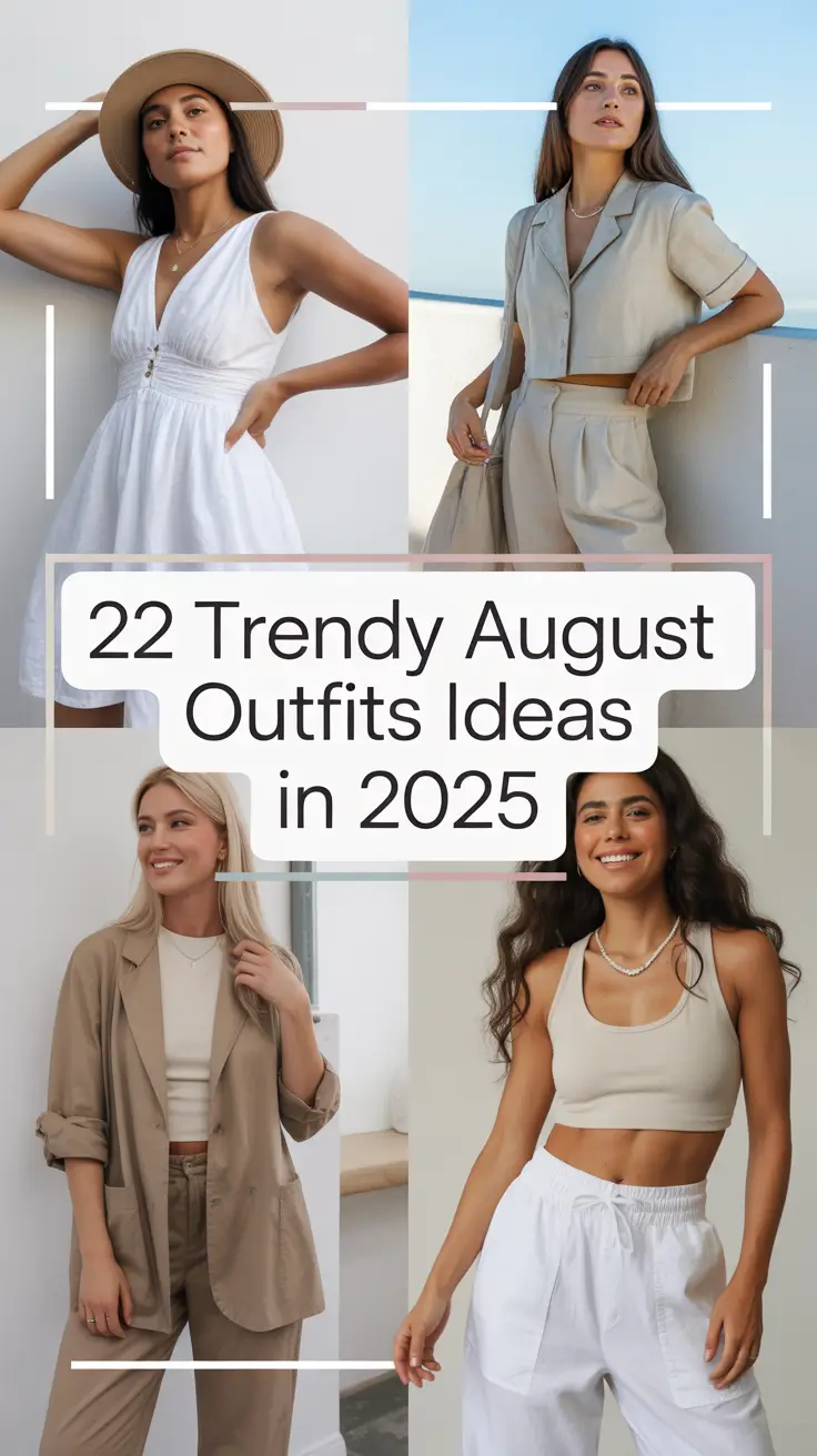 Trendy August Outfits Ideas In 2025 That Will Redefine Summer Aesthetic