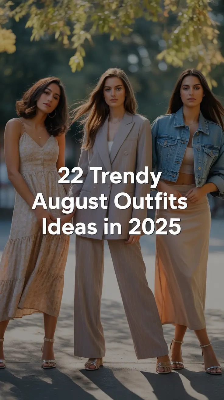 Trendy August Outfits Ideas In 2025 That Will Redefine Summer Aesthetic