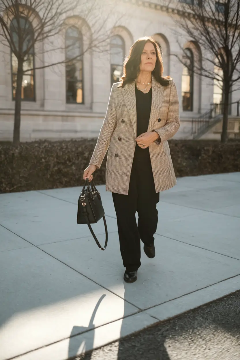 fall outfits for women over 40 Quiet Power in Tailored Layers