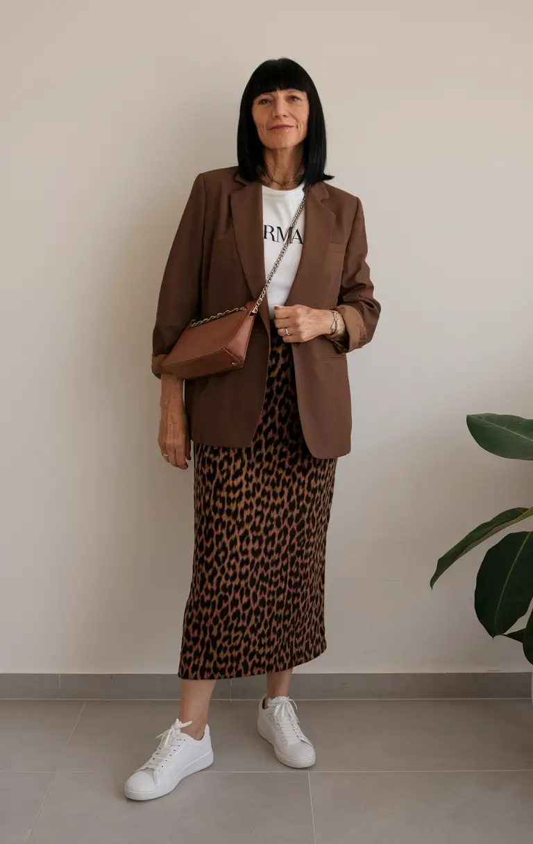 fall outfits for women over 40 Chic Safari Neutrals With a Modern Edge