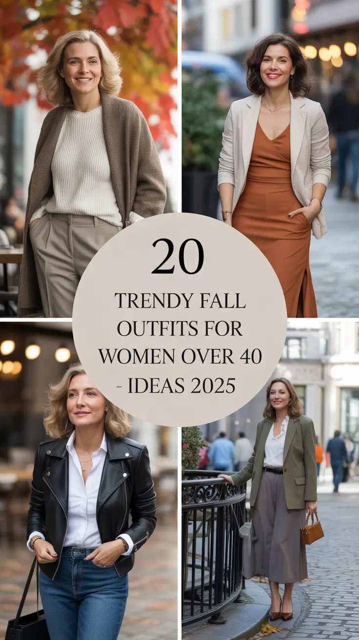 Trendy Fall Outfits for Women Over 40 – Classy & Stylish Looks for 2025
