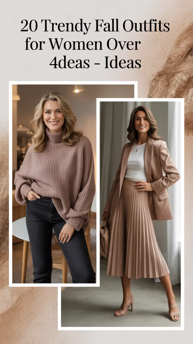 Trendy Fall Outfits for Women Over 40 – Classy & Stylish Looks for 2025