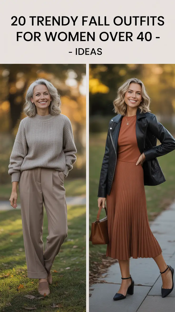 Trendy Fall Outfits for Women Over 40 – Classy & Stylish Looks for 2025