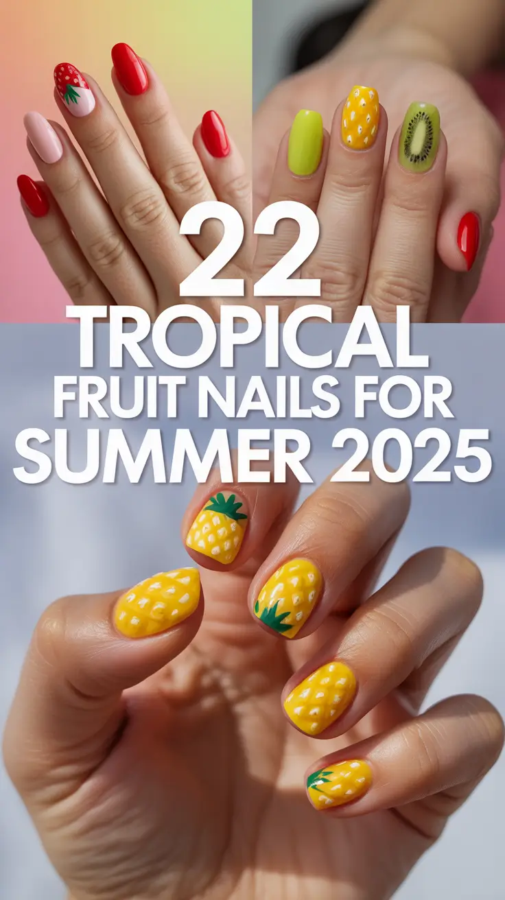 Tropical Fruit Nails for Summer 2025: Fresh Art & Bold Design Ideas