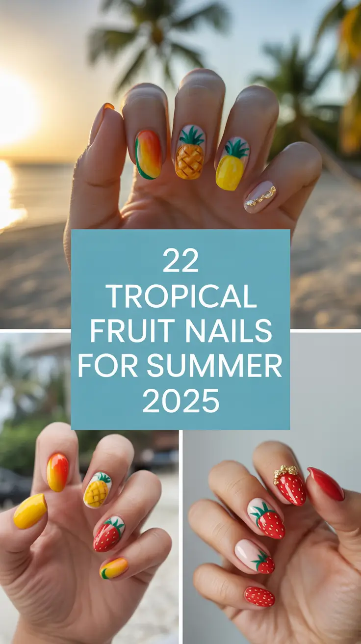 Tropical Fruit Nails for Summer 2025: Fresh Art & Bold Design Ideas