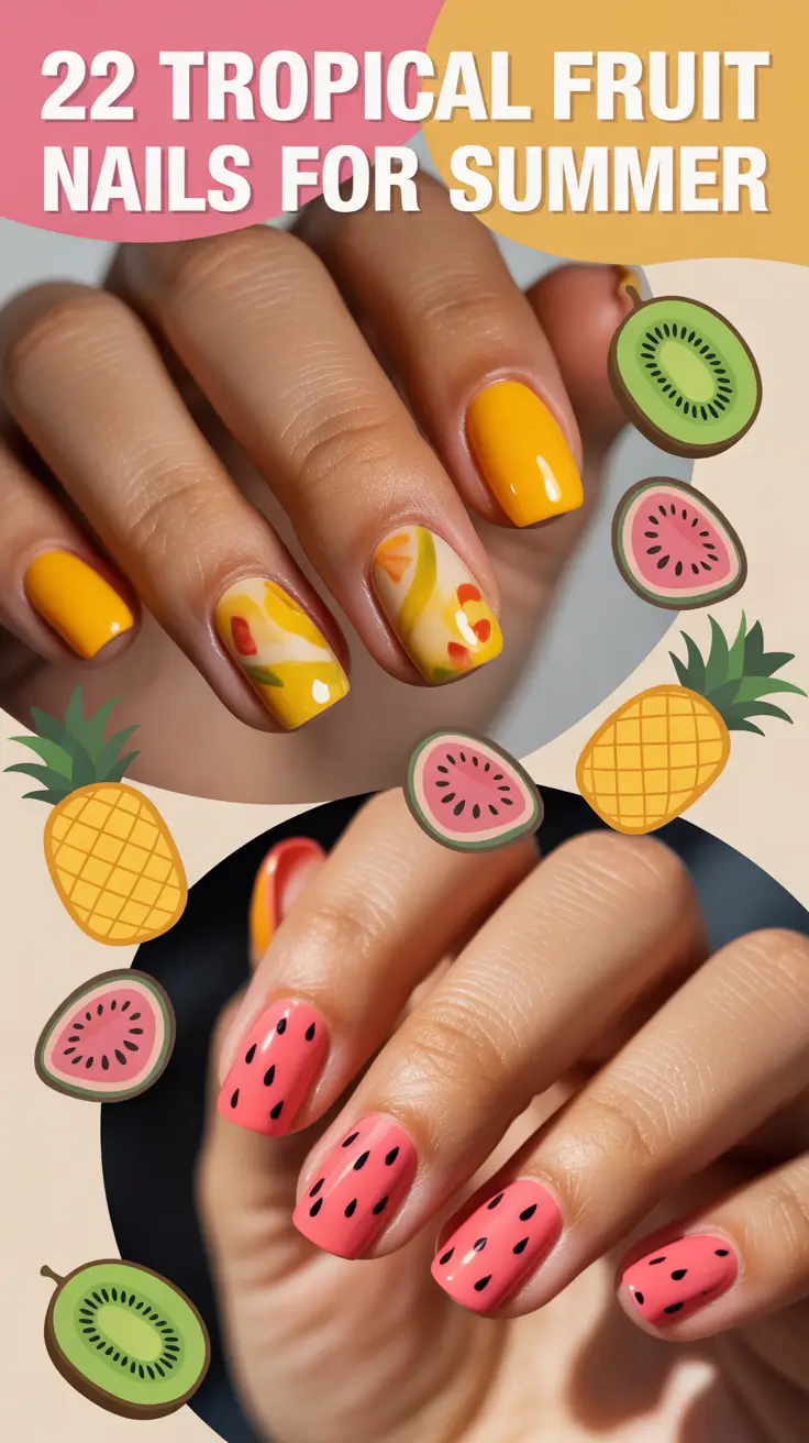 Tropical Fruit Nails for Summer 2025: Fresh Art & Bold Design Ideas