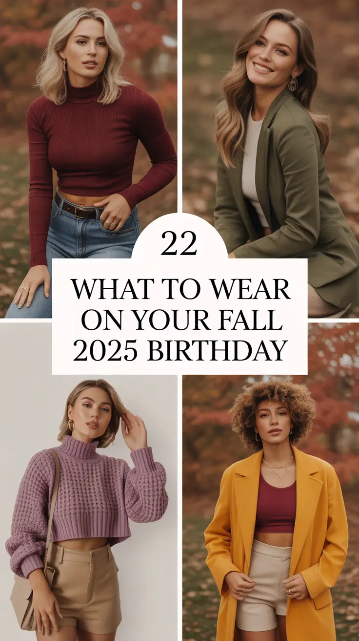 What to Wear on Your Fall 2025 Birthday: Cute & Classy Outfit Ideas for Women