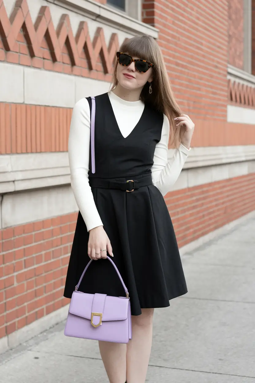 first day of school outfits 2025 Smart Layering with a Pop of Lilac