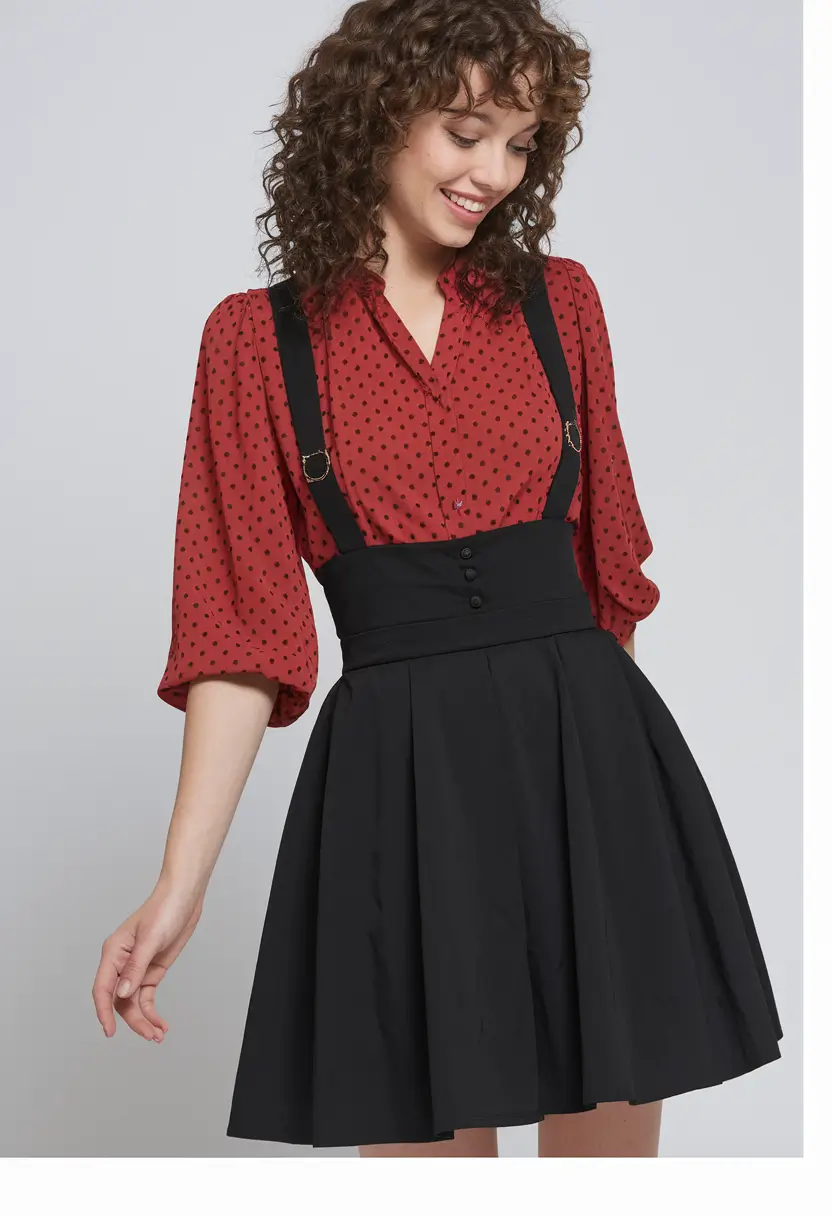 first day of school outfits 8th grade Retro Whimsy with a Suspender Spin