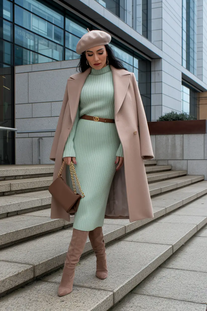 autumn outfits aesthetic classy Elegant Minimalism in Pastel Neutrals