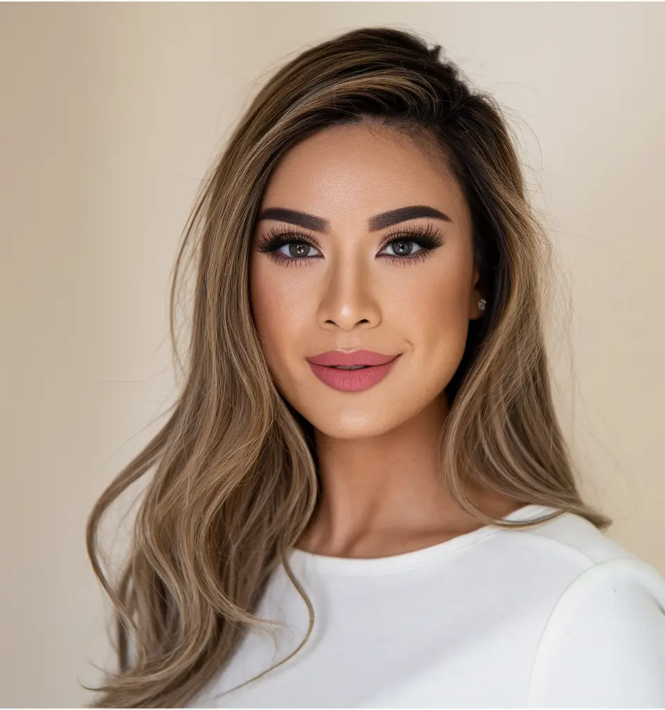 fall brown hair color face-framing highlights and bold brunette energy