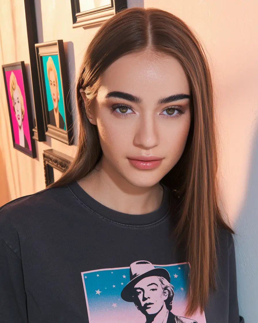fall brown hair color classic chestnut straight and sleek