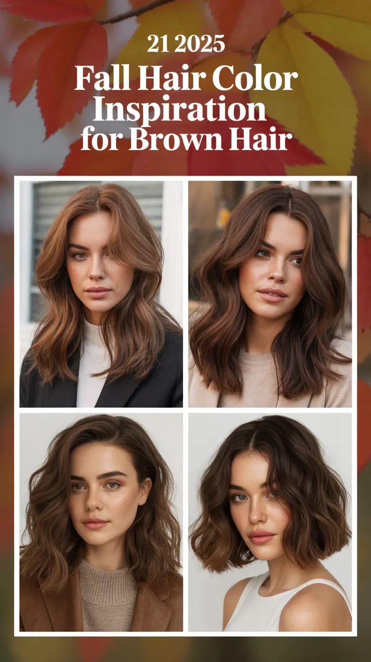 2025 Fall Hair Color Inspiration for Brown Hair: Best Balayage and Highlights Ideas for Brunettes