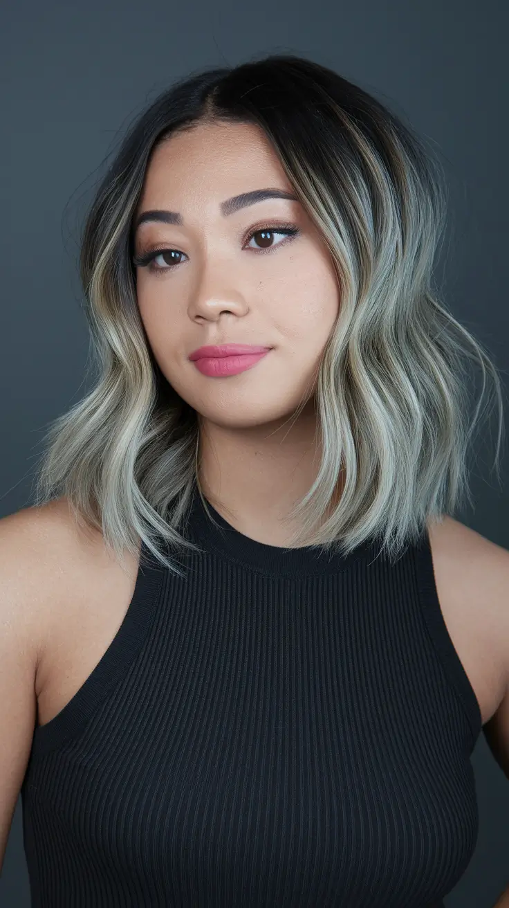 fall hair colors for cool skin tones Silver Melt with Smoky Roots
