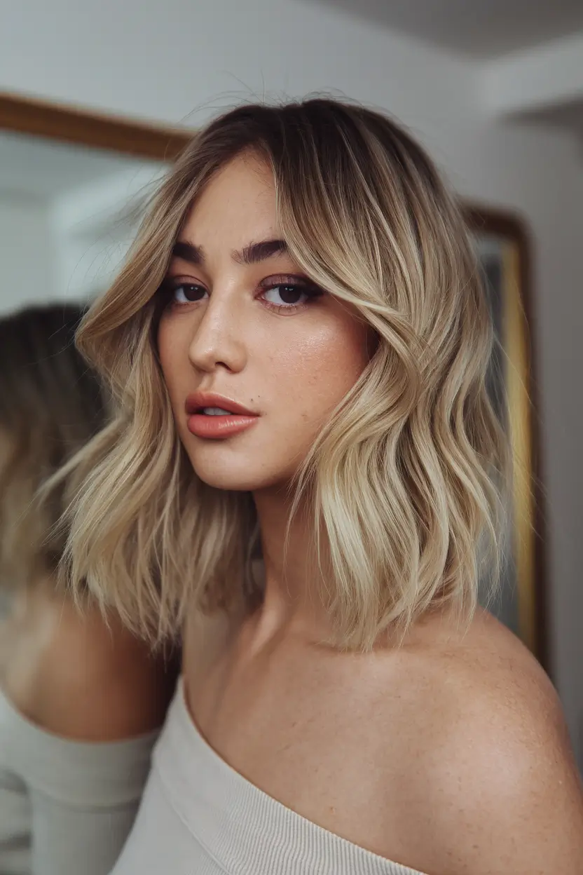 fall hair colors for cool skin tones Rooted Blonde with Soft-Toned Dimension