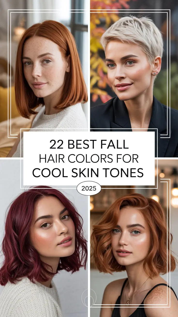 Best Fall Hair Colors for Cool Skin Tones 2025: Elegant Trends for Pale and Fair Beauties