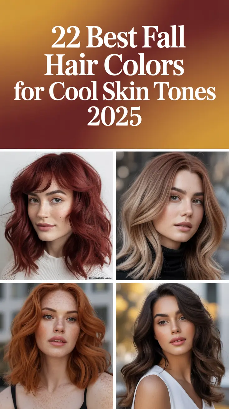 Best Fall Hair Colors for Cool Skin Tones 2025: Elegant Trends for Pale and Fair Beauties