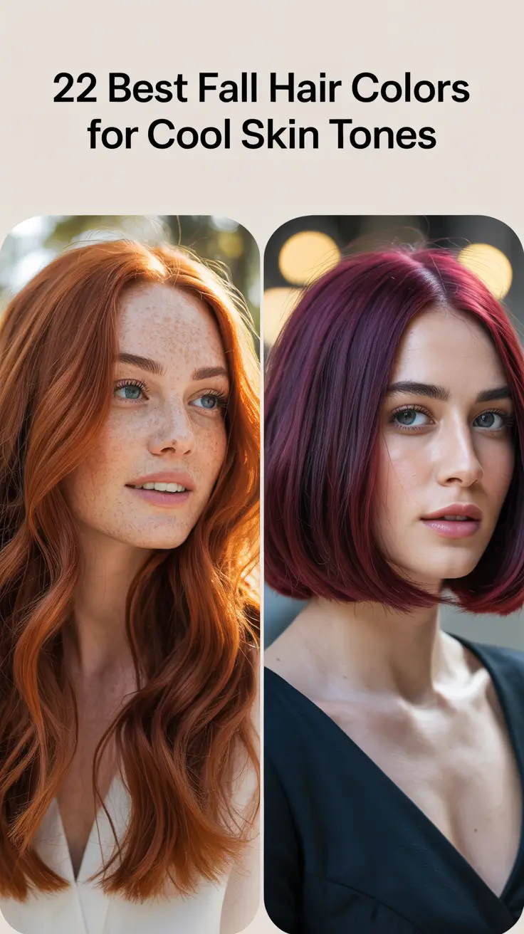 Best Fall Hair Colors for Cool Skin Tones 2025: Elegant Trends for Pale and Fair Beauties
