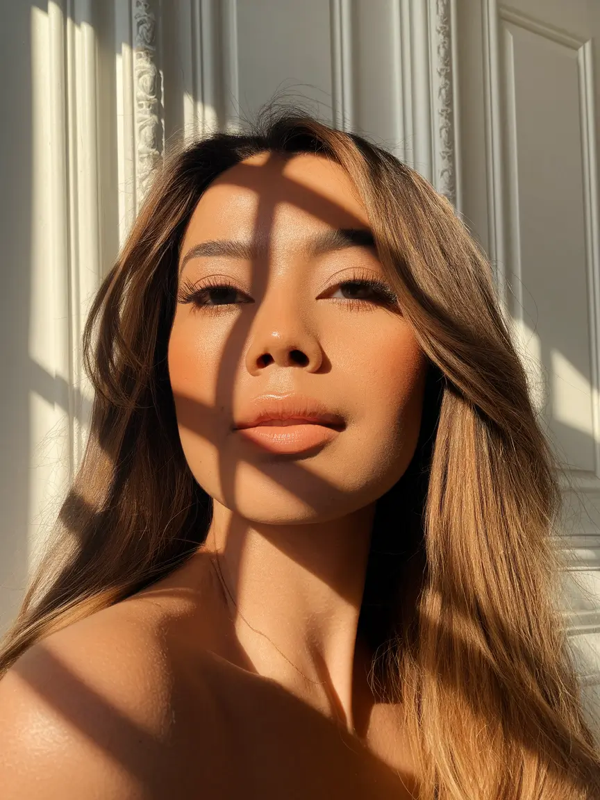 fall hair color for warm skin tone Buttery Glow Balayage