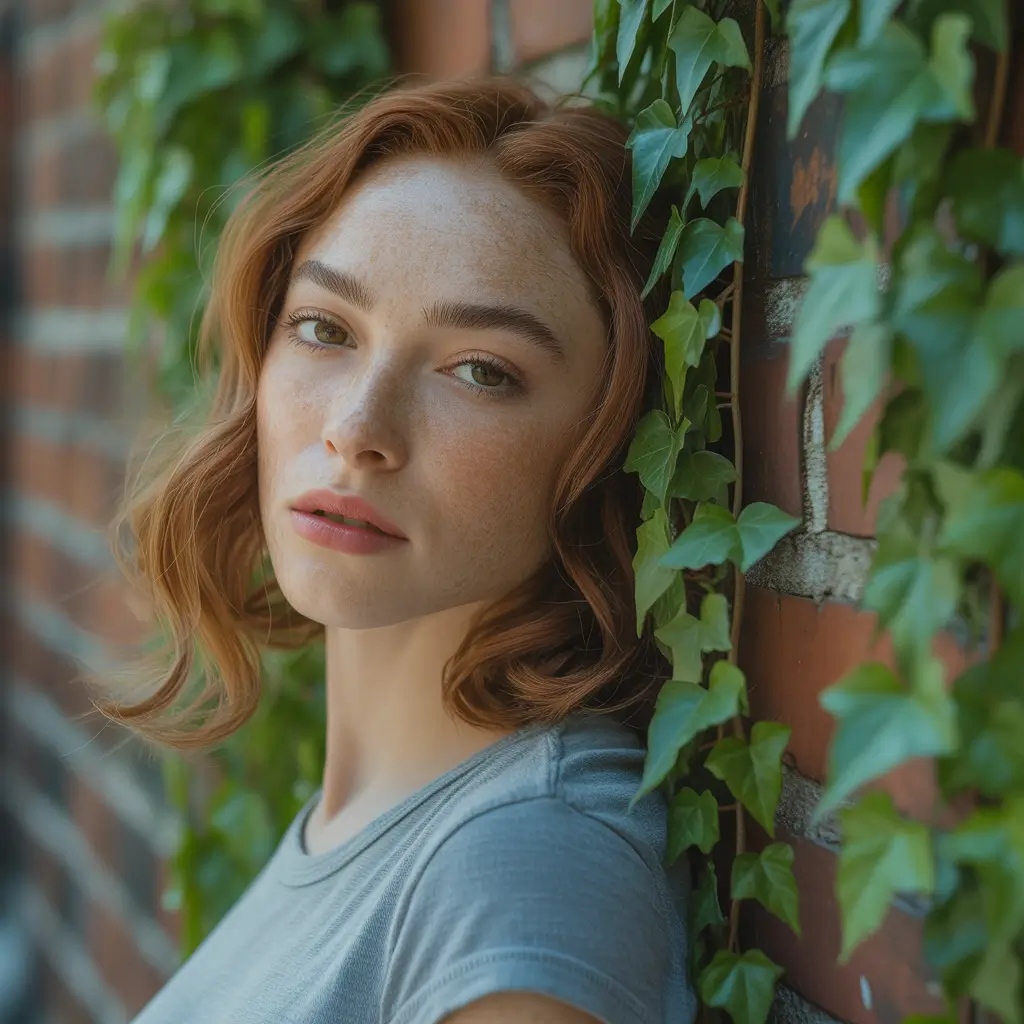 fall hair color for warm skin tone Spiced Cinnamon Lob