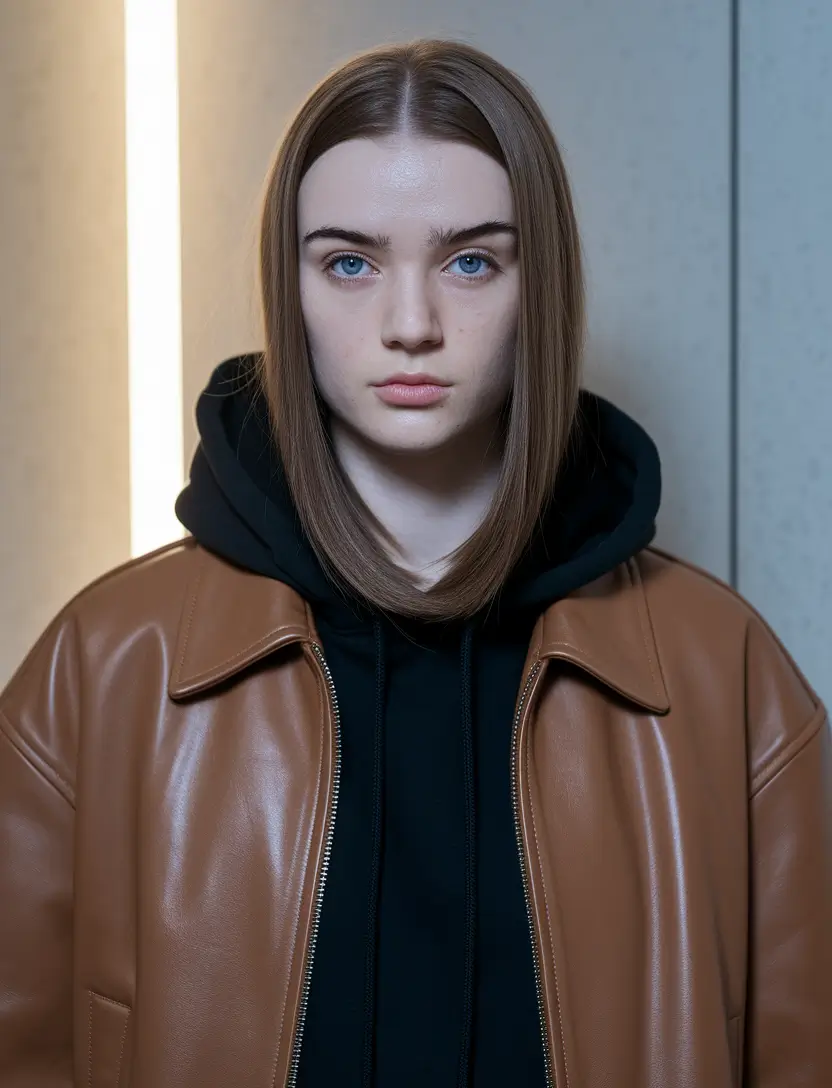 straight hair Straight Sophistication with Clean Angles