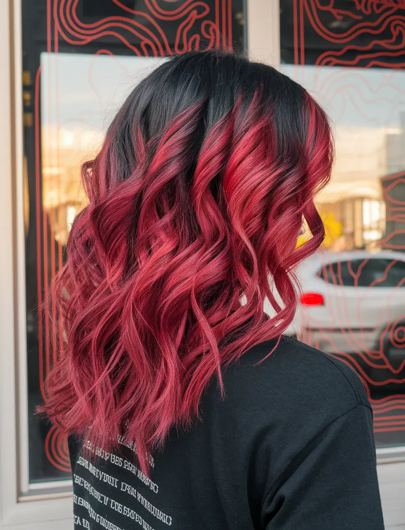 fall haircut and color Cherry Cola Curls That Turn Heads