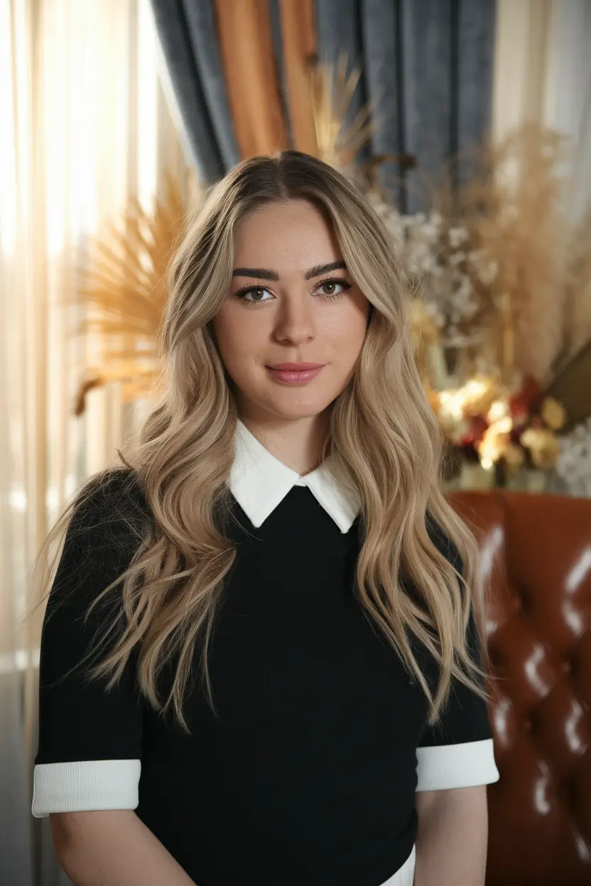 2025 wavy hair Waves That Whisper Fall Romance