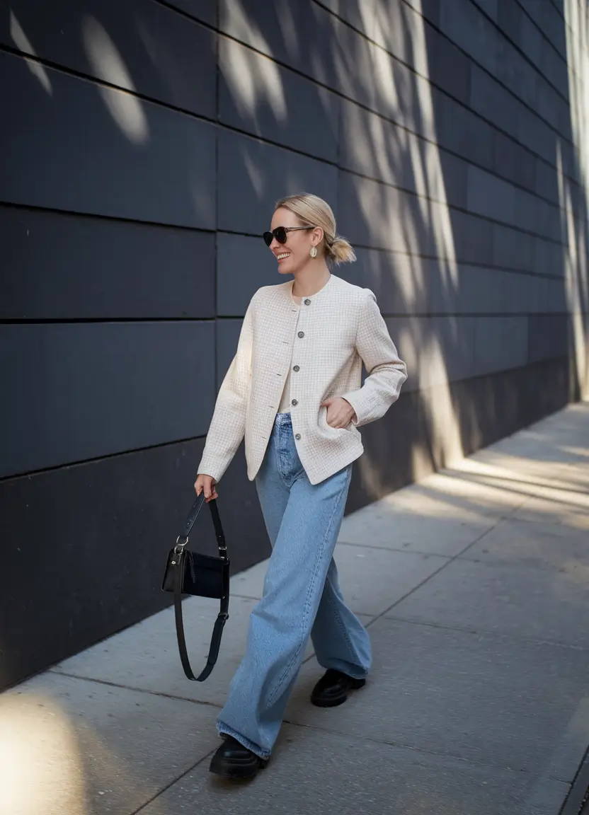 september outfits casual fall Parisian Chic Meets Weekend Comfort