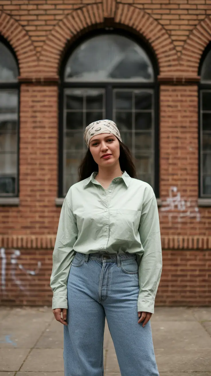 september outfits ideas Retro Playfulness Meets Modern Ease