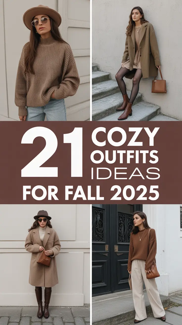 Cozy Outfits Ideas for Fall 2025 That Are Actually Comfy and Aesthetic