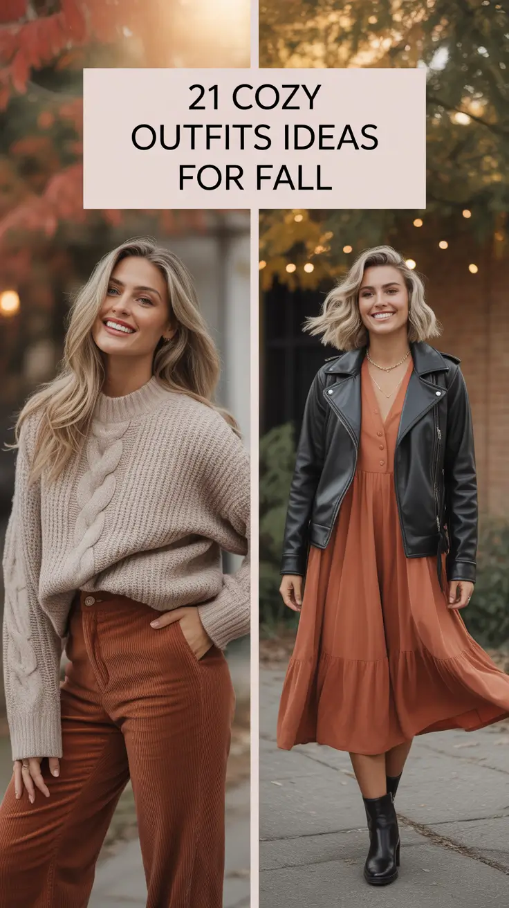Cozy Outfits Ideas for Fall 2025 That Are Actually Comfy and Aesthetic