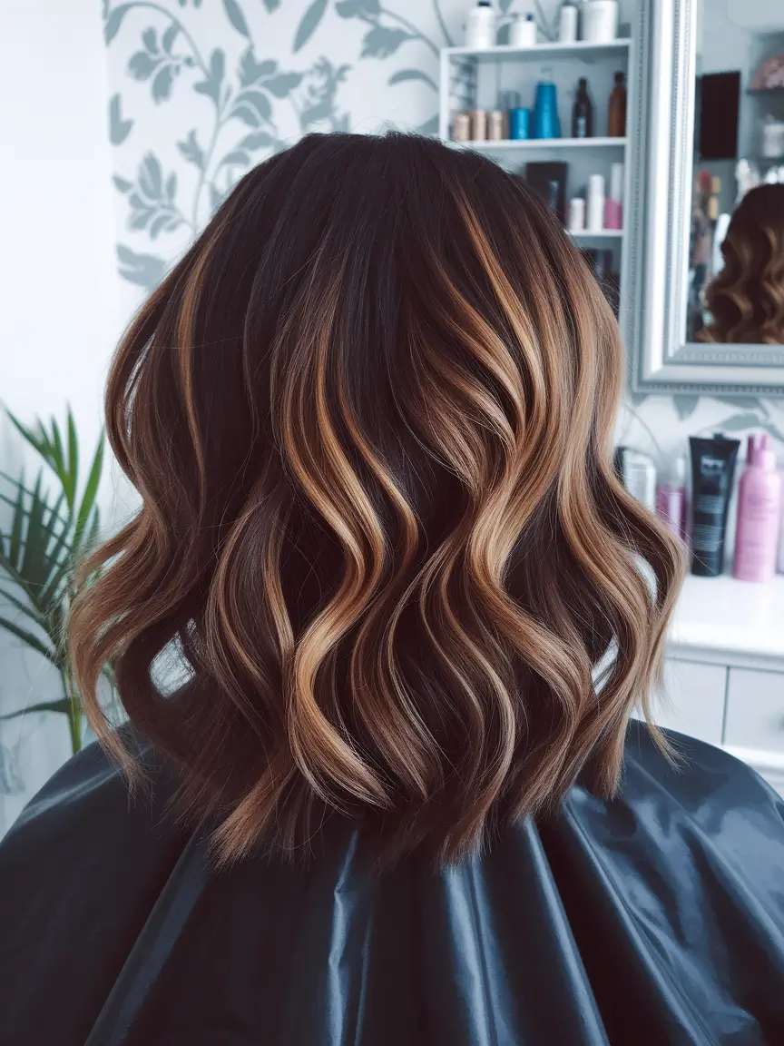 dark brown fall hair colors Refined Caramel Mocha Texture