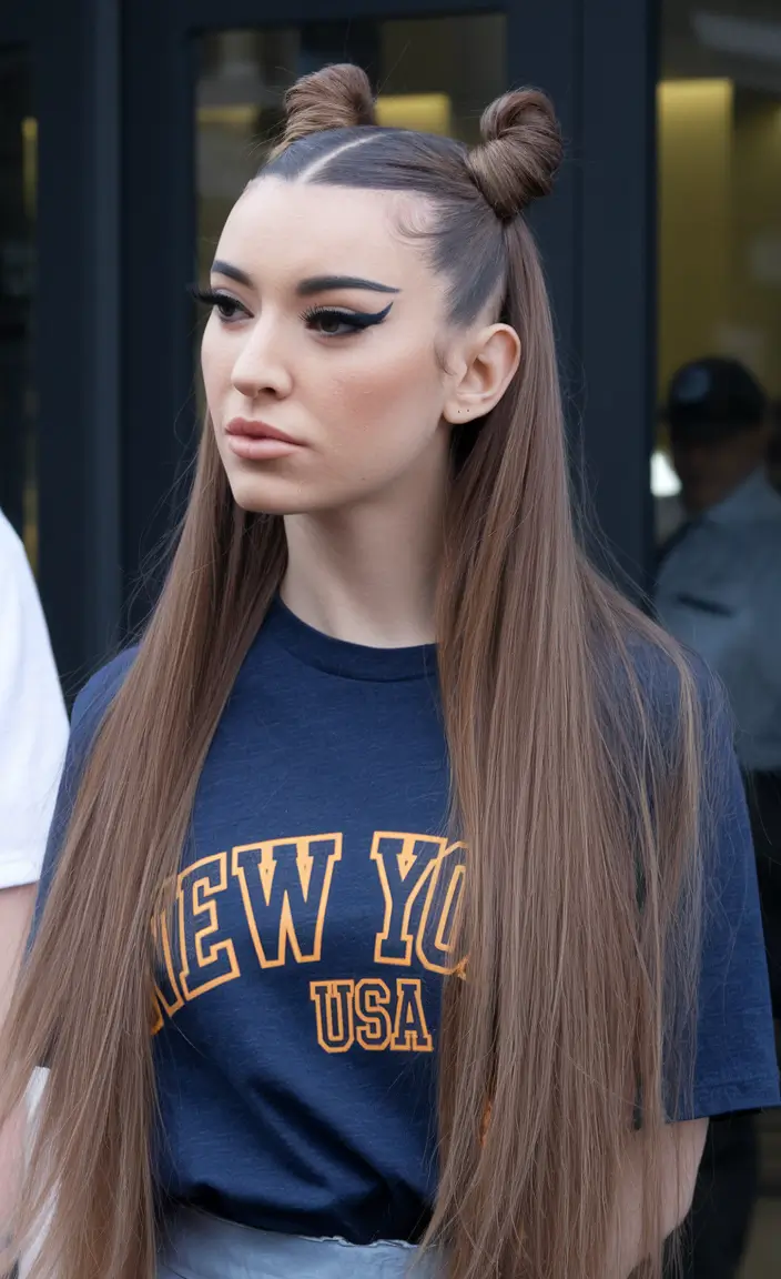 dark brown fall hair colors Cool Mocha with Statement Styling
