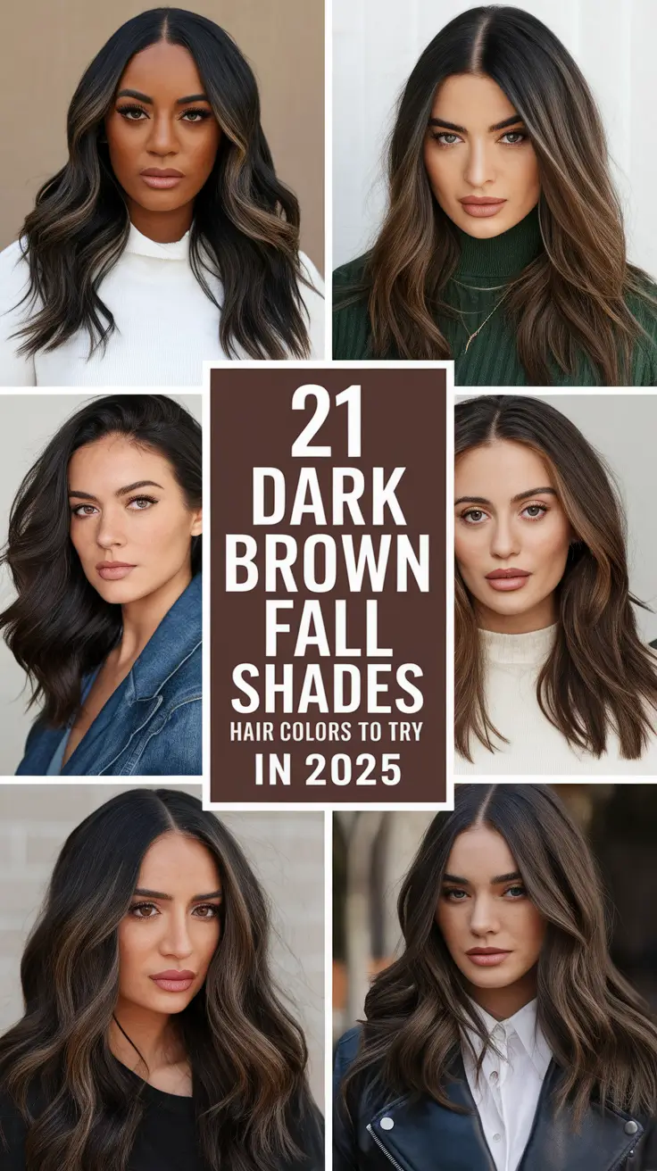 Dark Brown Fall Shades – Hair Colors to Try in 2025
