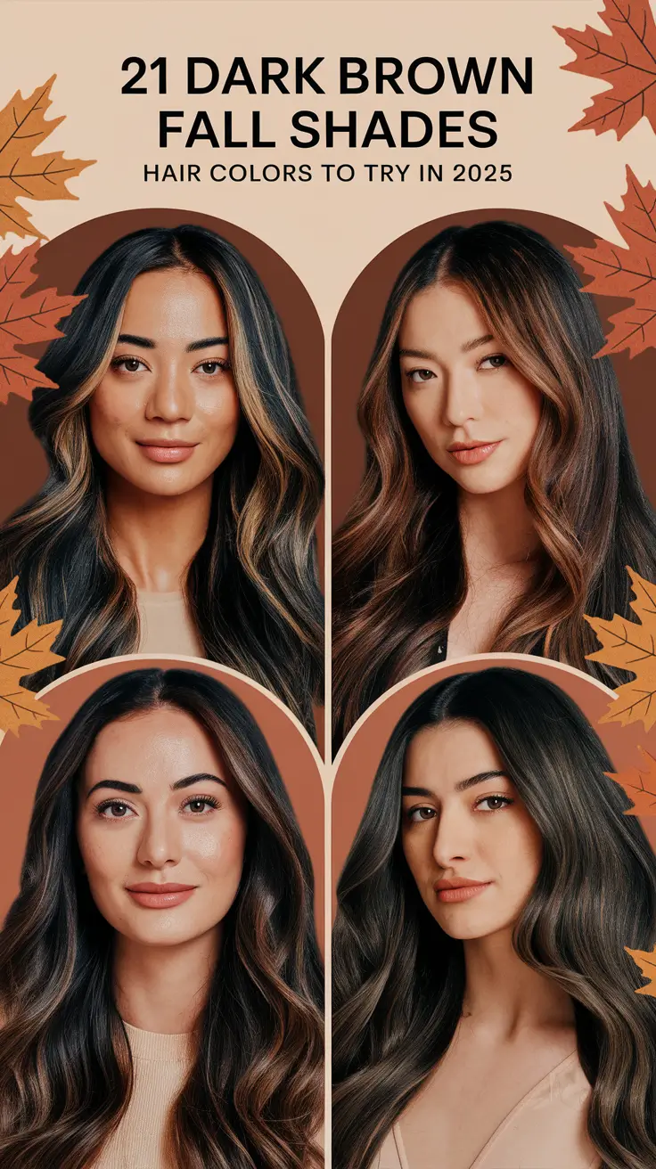 Dark Brown Fall Shades – Hair Colors to Try in 2025
