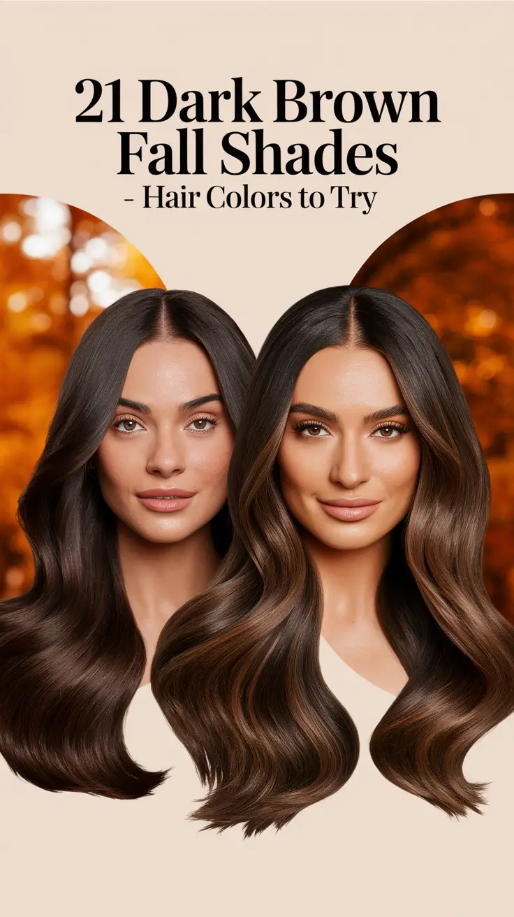 Dark Brown Fall Shades – Hair Colors to Try in 2025